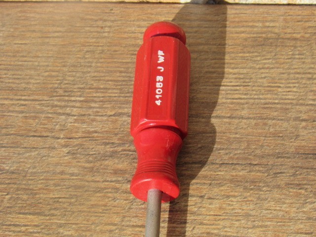 CRAFTSMAN 41053 J WF RED HANDLE #2 PHILLIPS STD HANDLE SCREWDRIVER NICE USED