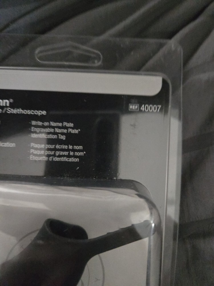 Littmann Stethoscope Identification Tag - Black (40007)
