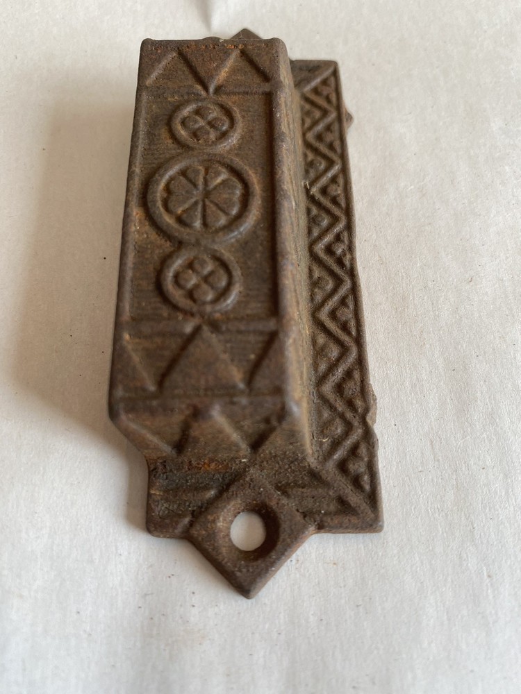 Antique Victorian Eastlake Style Drawer/Bin Pull-Cast Iron