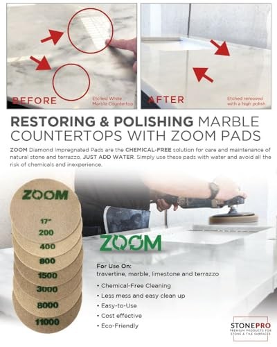 Zoom Pads (7") Diamond 800 Grit