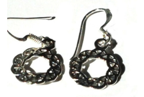 Sterling Silver Celtic Shield Knotted Filigree Earrings