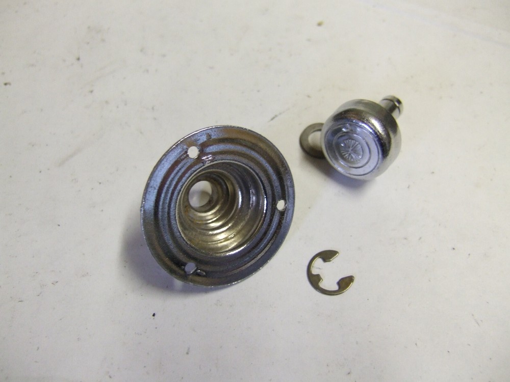 Bally bingo pinball SINGLE CHROME BUTTON TALL TYPE