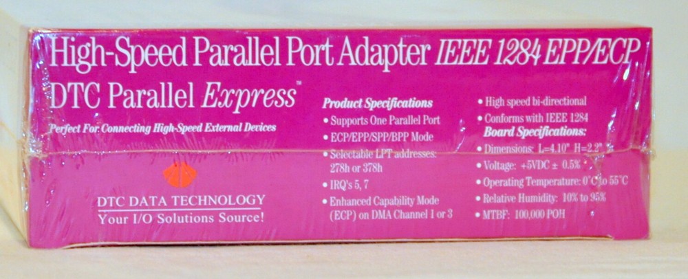 DTC Parallel Express – High Speed Parallel Port Adapter – IEEE 1284 EPP/ECP - NE