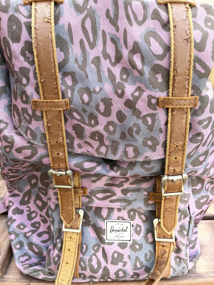 Herschel Little America Backpack Pink Camo Polyester