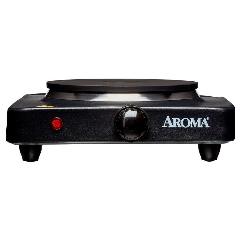 Compact Electric Hot Plate 750W Single Burner Adjustable Temperature Easy Clean
