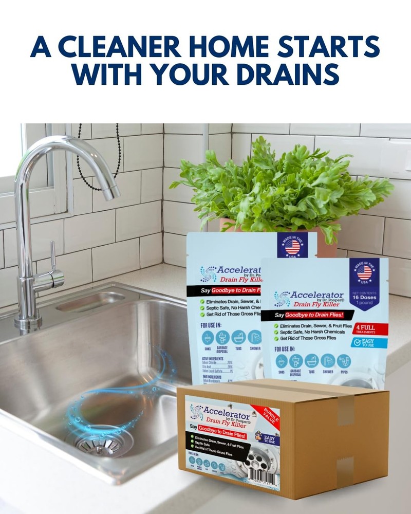 Drain Powder 32oz – Complete & Pipe Treatment Kit