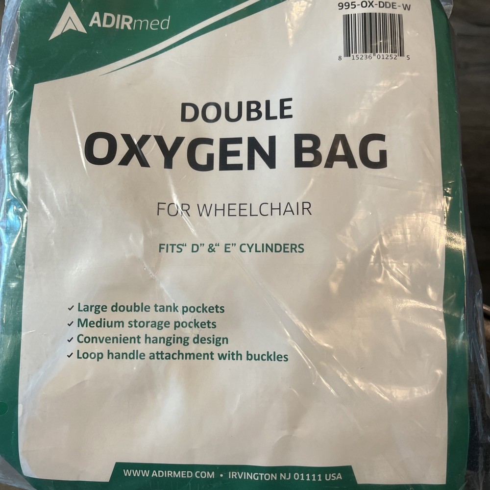 ADIR Med Double Oxygen Wheelchair Bag Back