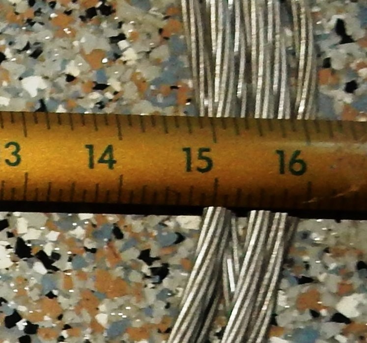 Wire Rope Cable 1/4", 1x7, 25 ft