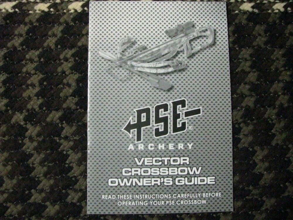 NEW PSE VECTOR CROSS BOW ARCHERY INSTRUCTION OWNERS GUIDE SALE $3.00