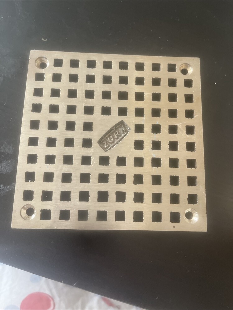 Zurn Square Drain Grate 4WDR4 for 5" Square Drains