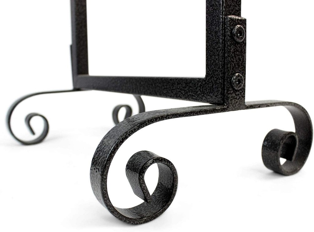 5 Pieces Fireplace Tool Set Extra Strength Wrought Iron Hearth Accessories Kit