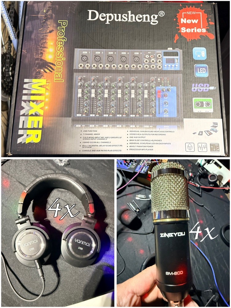 Podcast Studio Kit 4 Person