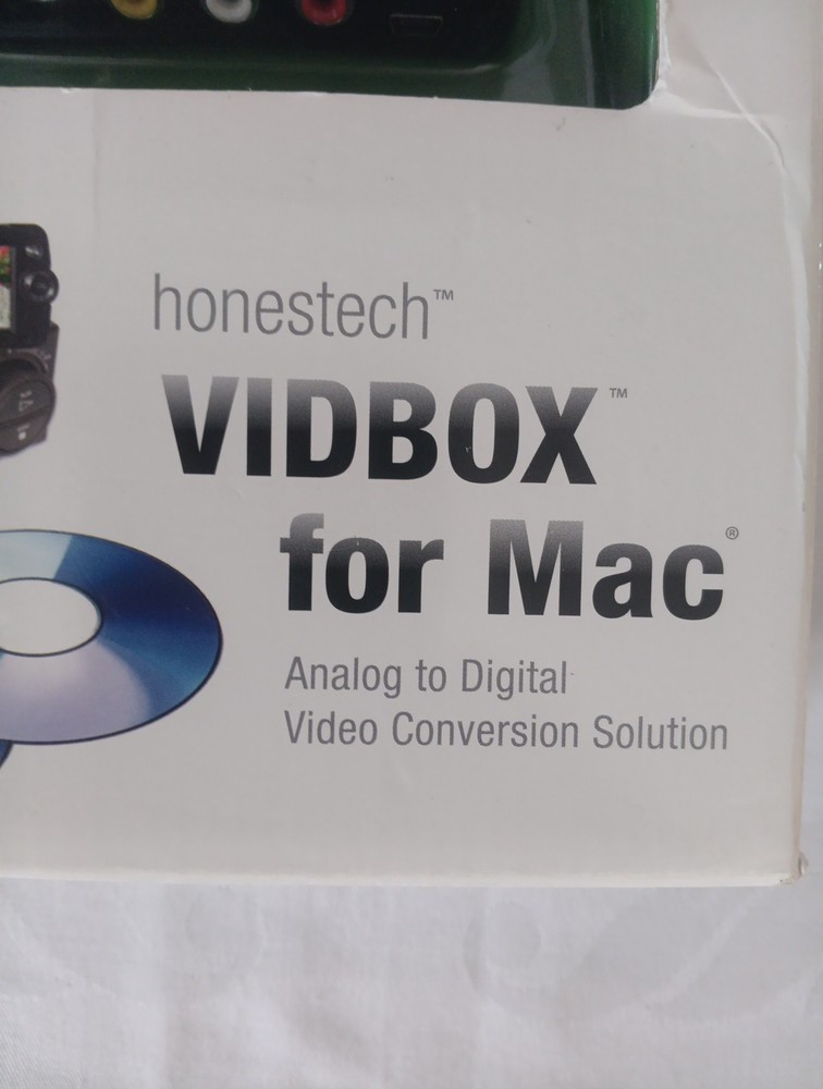 Honestech Vidbox for Mac Analog to Digital Video Conversion Solution New