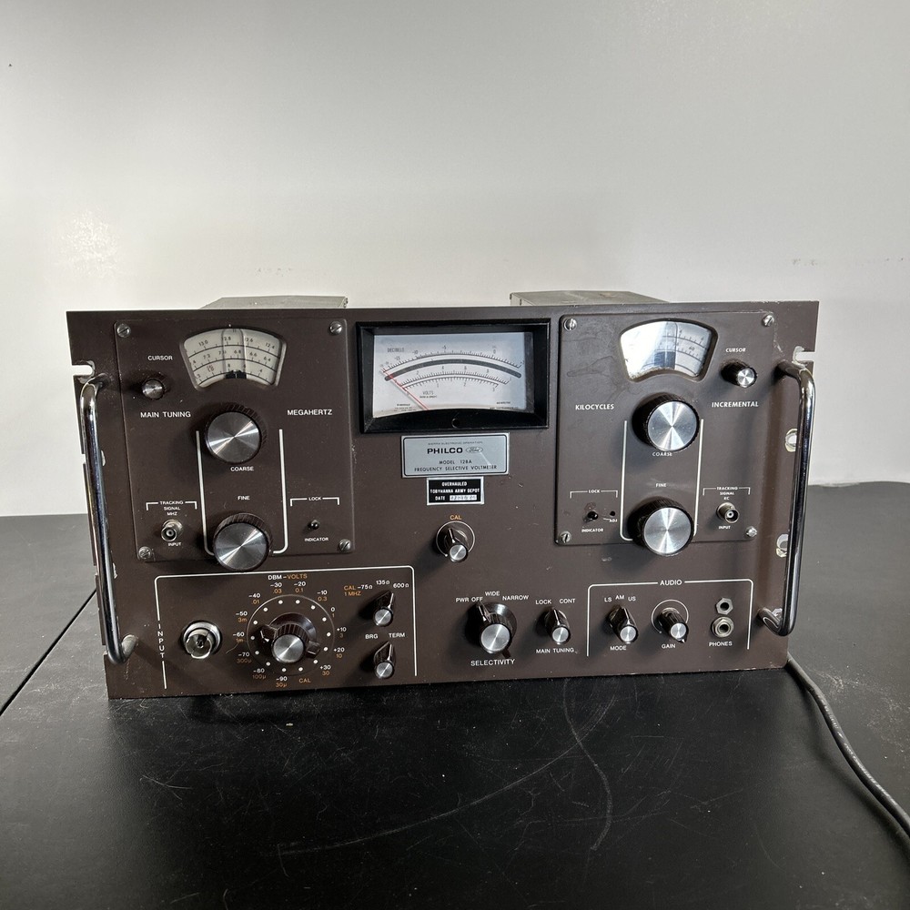 Vintage Philco Sierra Electronic 128A Frequency Selective Voltmeter (rare)