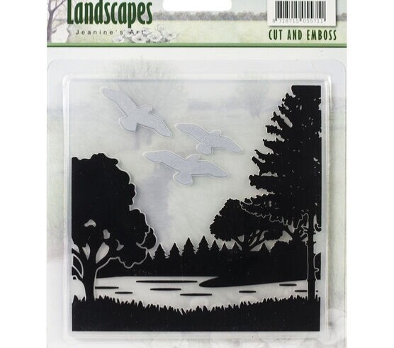 Landscape Cut And Embossing Folder