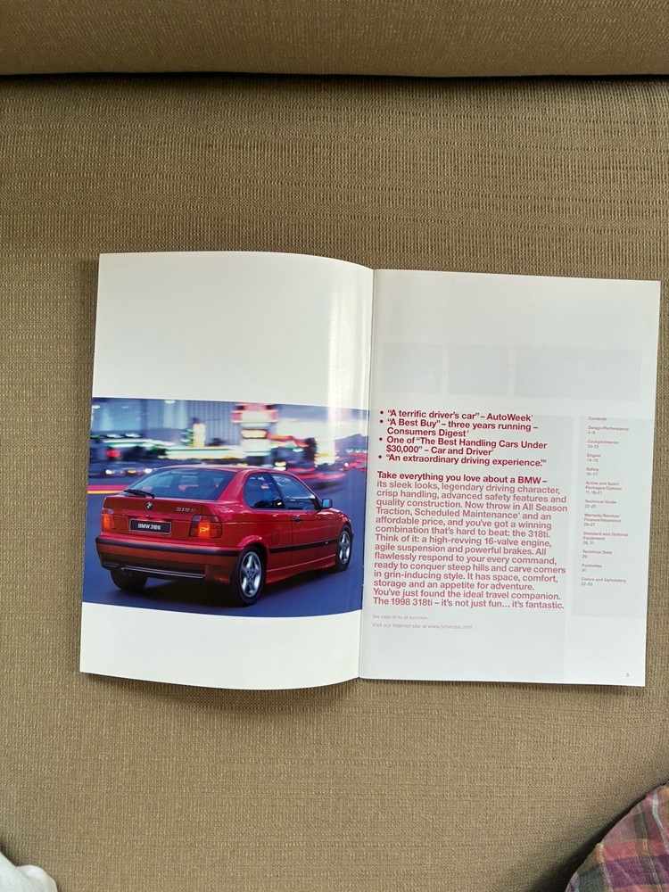 BMW 318Ti Brochure