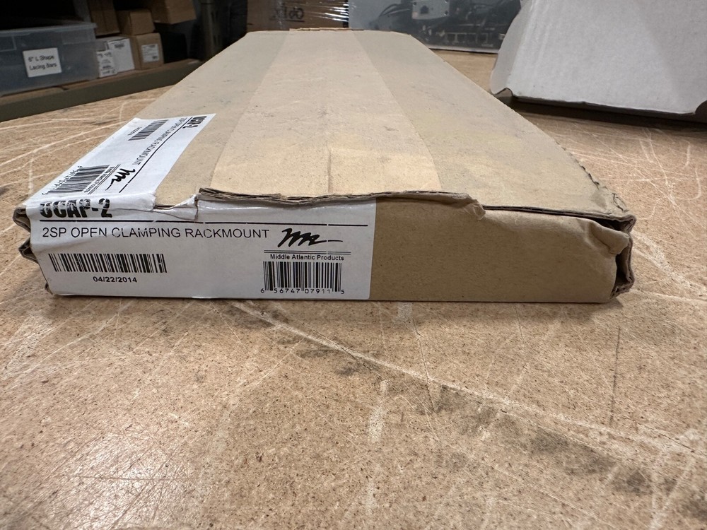 Middle Atlantic 2U OCAP-2 2 Space Open Clamp Adjustable Rack Shelf