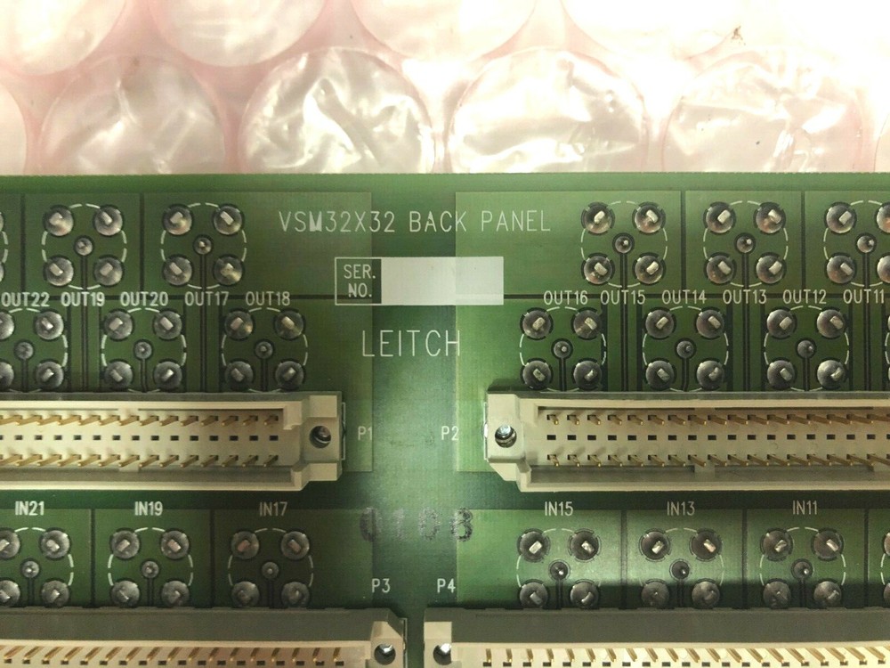 LEITCH VIA32X32 BACK PANEL FROM VIA32 VIDEO ROUTER