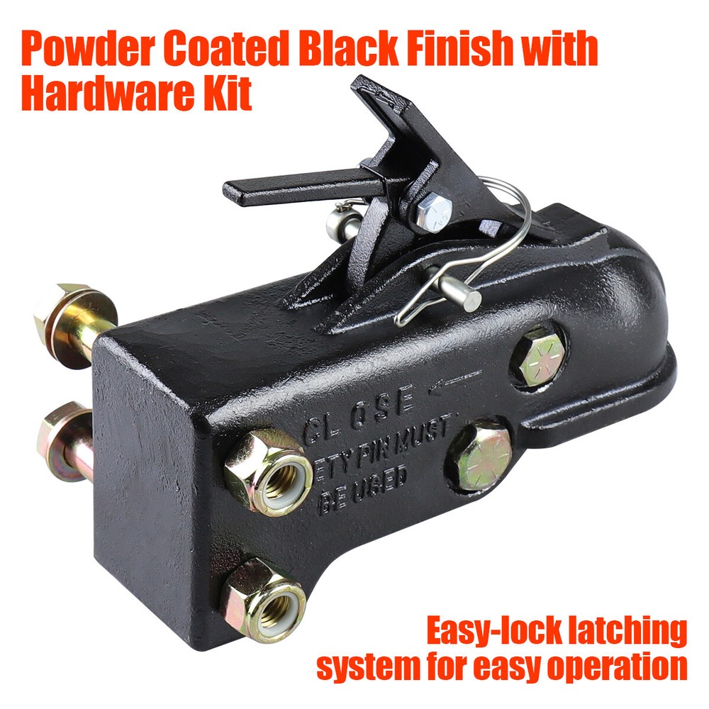 21000LBS Capacity Heavy Duty Adjustable Trailer Coupler 2-5/16" Channel-Mount