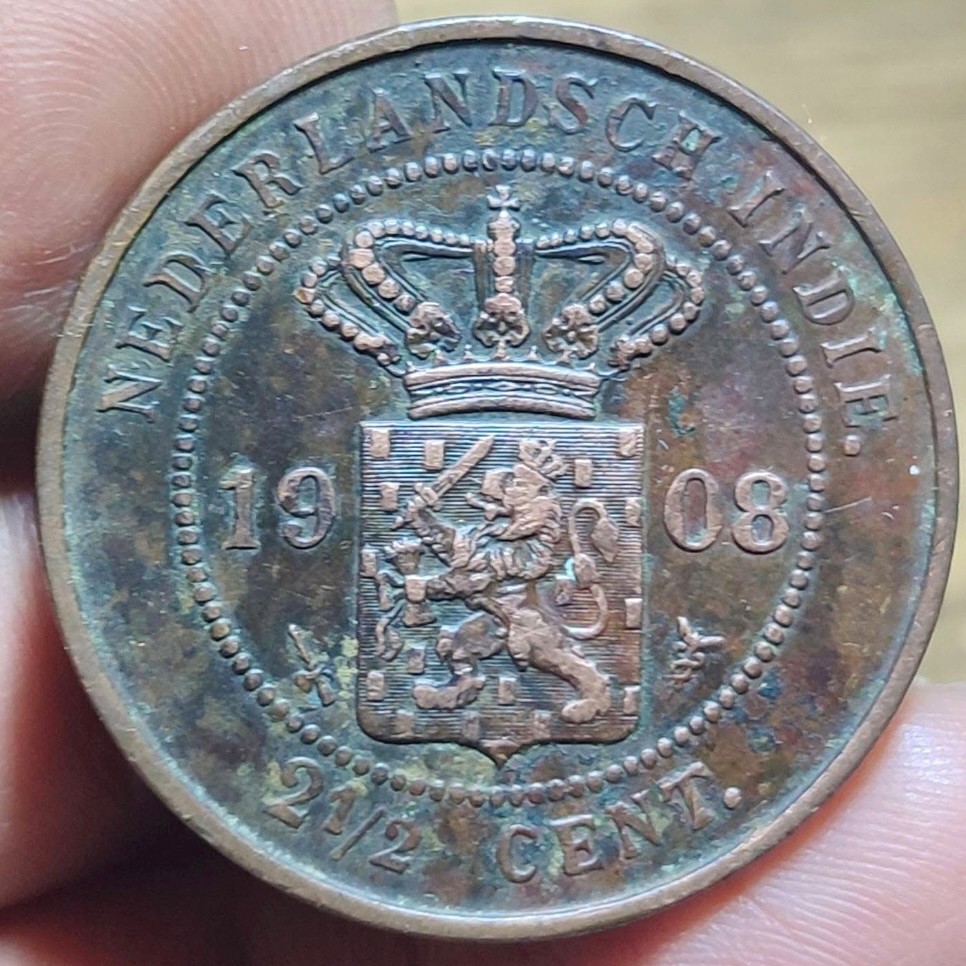 NETHERLANDS INDIES 1908 2 1/2 CENTS