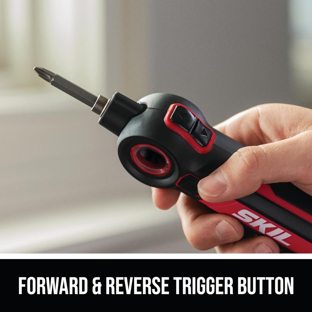 Ergonomic 4V Cordless Screwdriver with Torque Settings & USB-C Charging