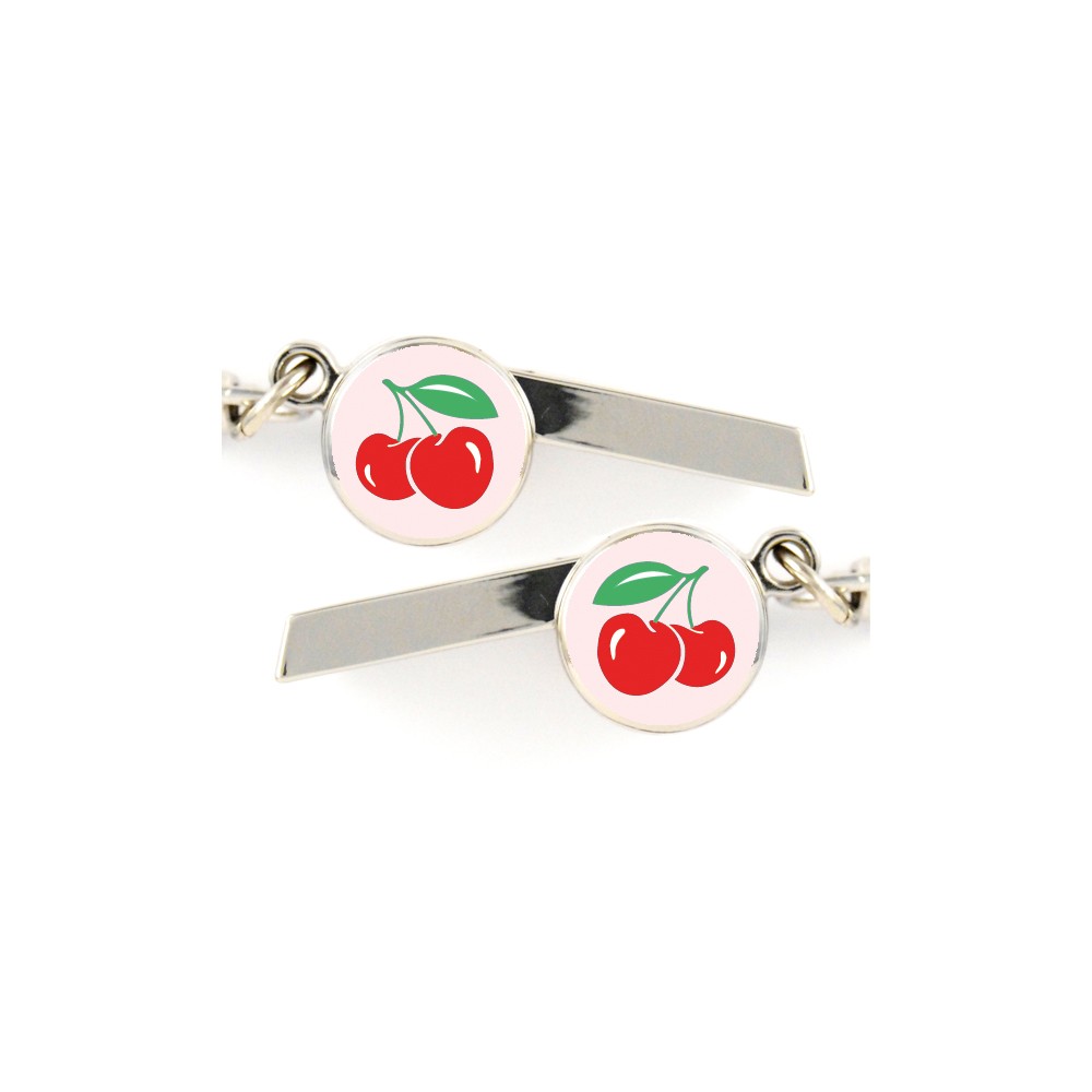 Cherries Safety Whistle Keychain