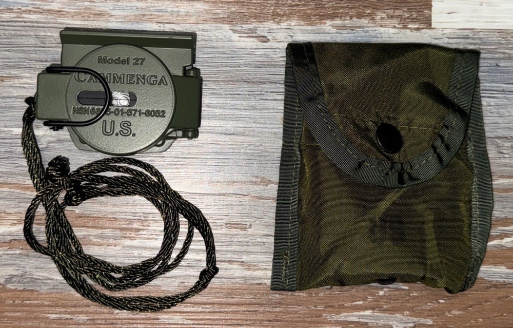 Cammenga Model 27 Phosphorescent Lensatic Military Compass & Case