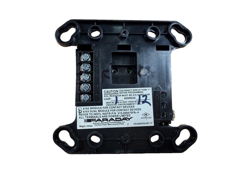 Faraday 8703 Fire Alarm Dual Module - DPU Tested - Free Programming!