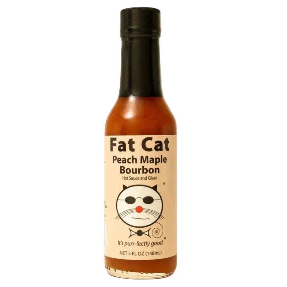 Fat Cat Peach Maple Bourbon Hot Sauce