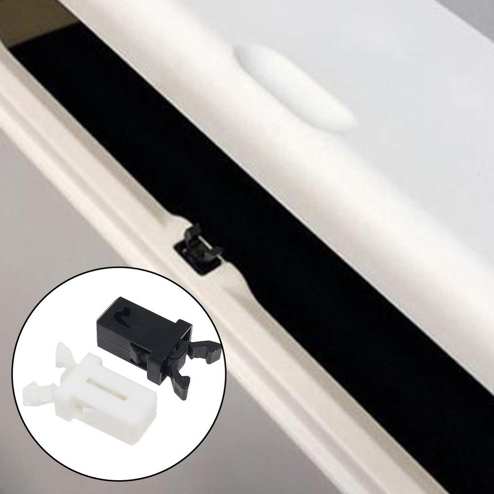 20PCS Replacement Latch for Trash Can Lid Self Locking Bin Switch White