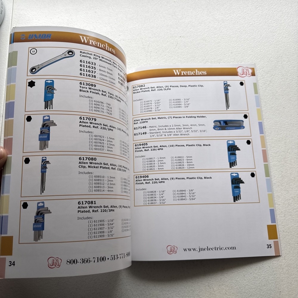 Unior Distributed By J&N Hand Tools Catalog 2011