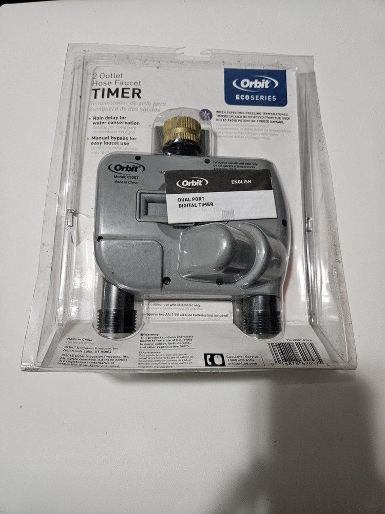 Orbit- Programmable 2 Outlet Hose Faucet Timer - NEW