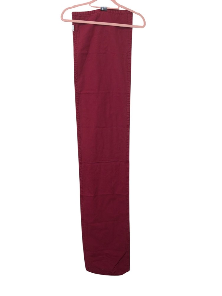 72" Gingerbread Man Fabric Table Runner Dark Red