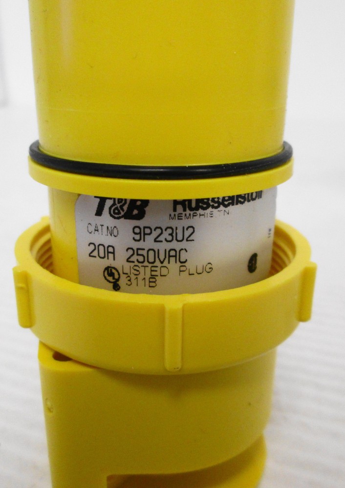Thomas & Betts 9P23U2 Plug Assembly 20A 250VAC