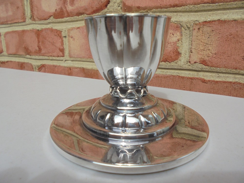 Vintage Carl Christensen Silverplate Candlestick Candlestick Danish Modern
