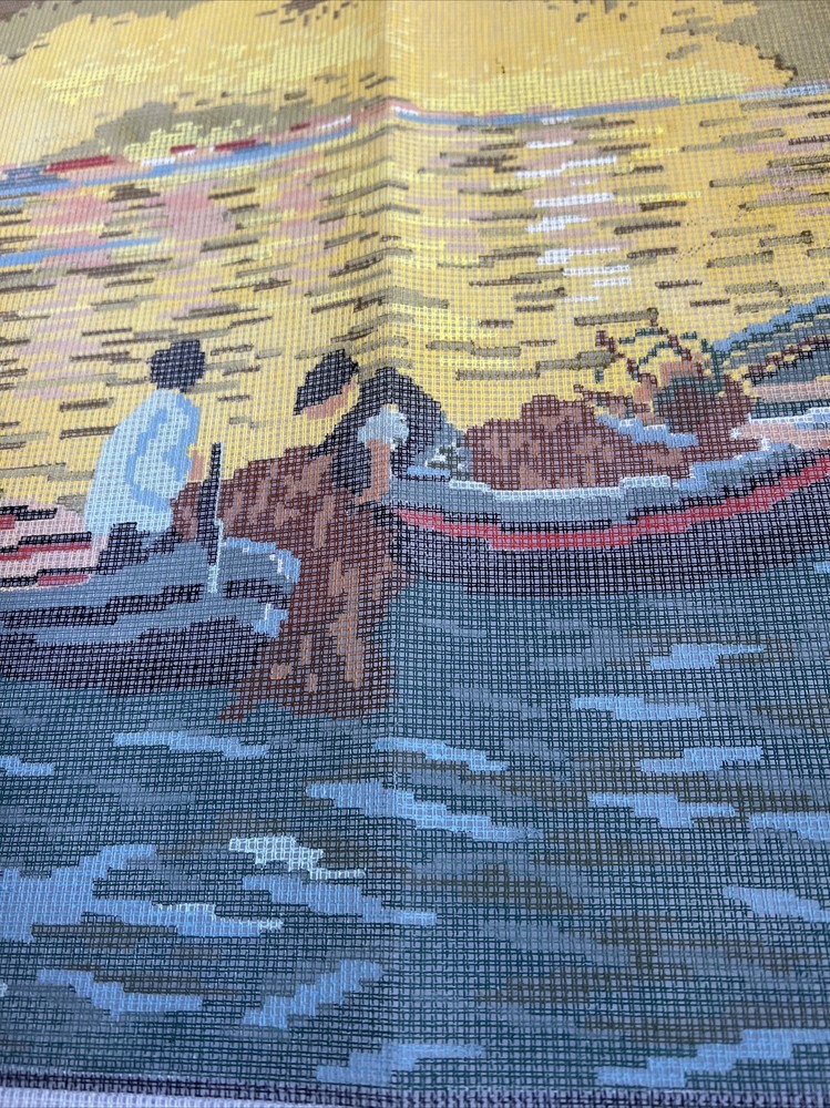 needlepoint canvas handpainted