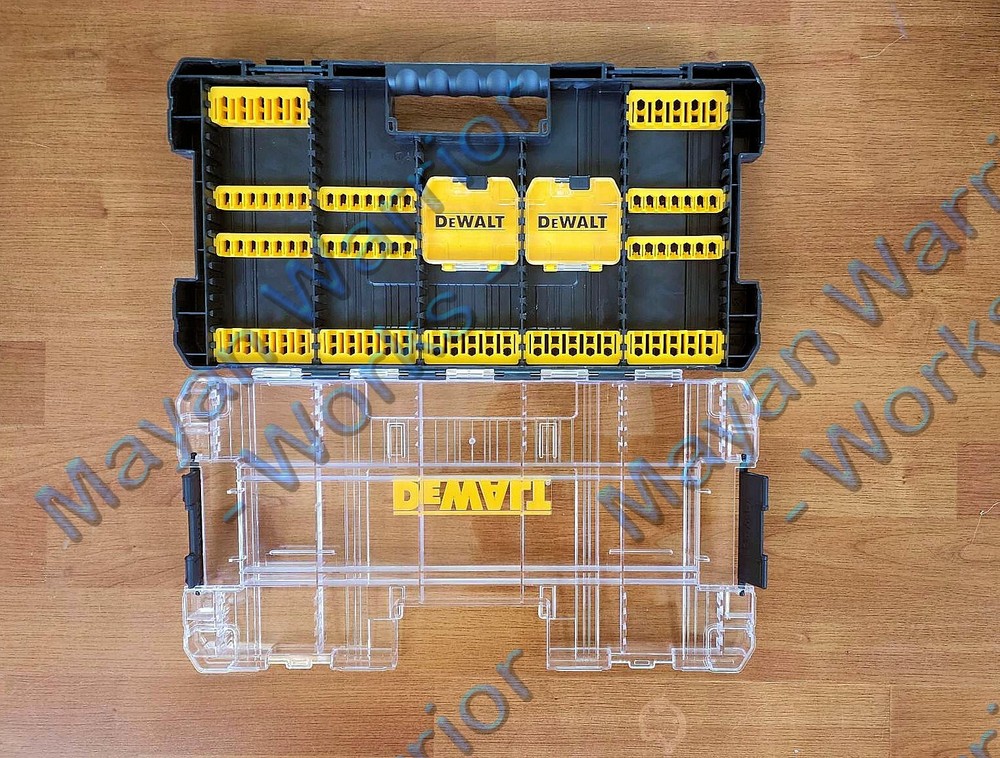 DEWALT Large Tough Case Bit Tip Storage Organizer Stackable & Interlocking