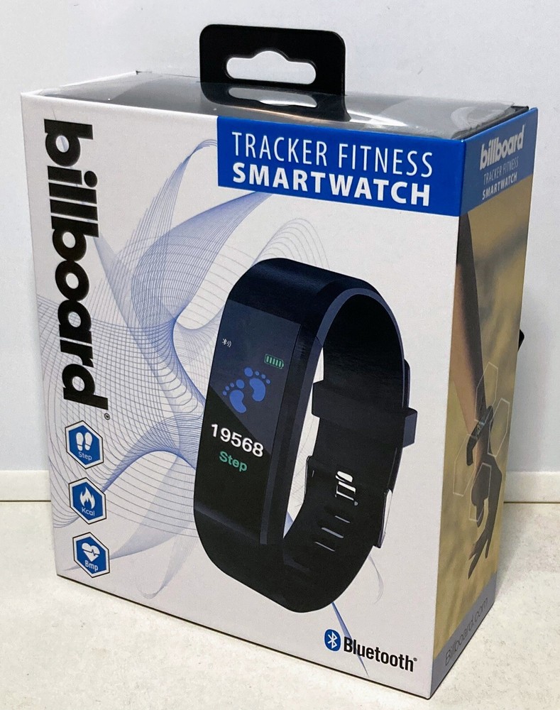 Billboard Tracker Fitness Smart Watch Bluetooth for Apple Android Steps Kcal Bmp