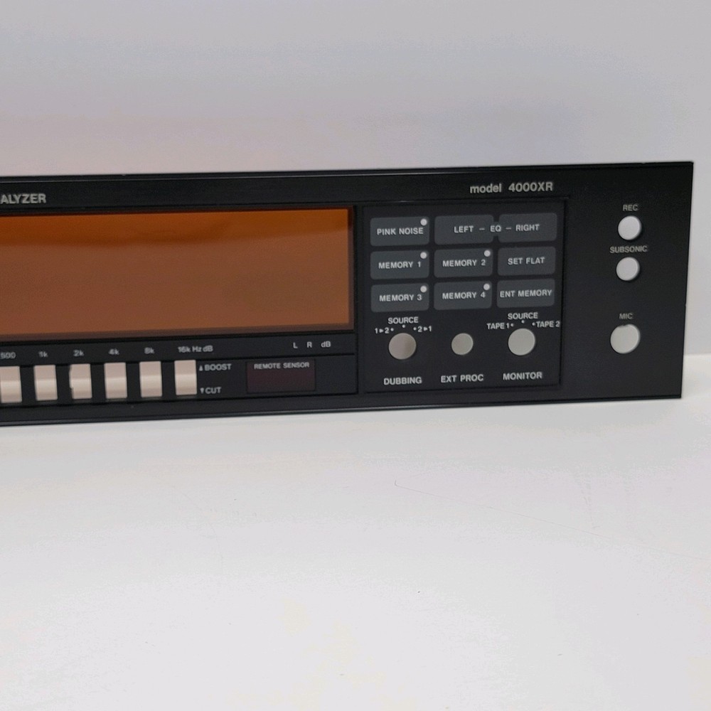 EXCELLENT - ORIGINAL FRONT PANEL REPLACEMENT PART - BSR 4000XR EQ Equalizer