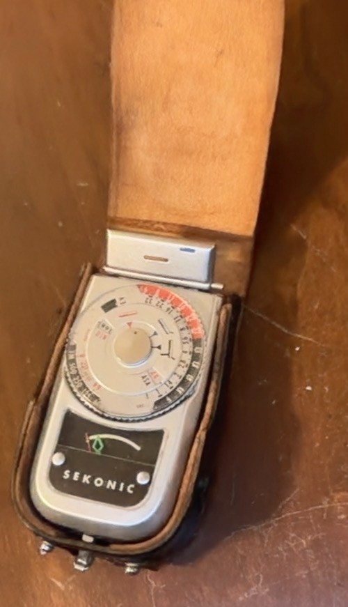 Sekonic Photographic Light Meter. Silver in Original Case.