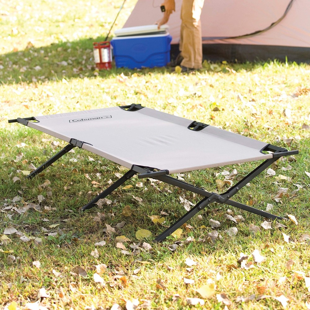 Coleman Trailhead II Large Folding Cot with Easy Setup & Takedown, Full, Grey