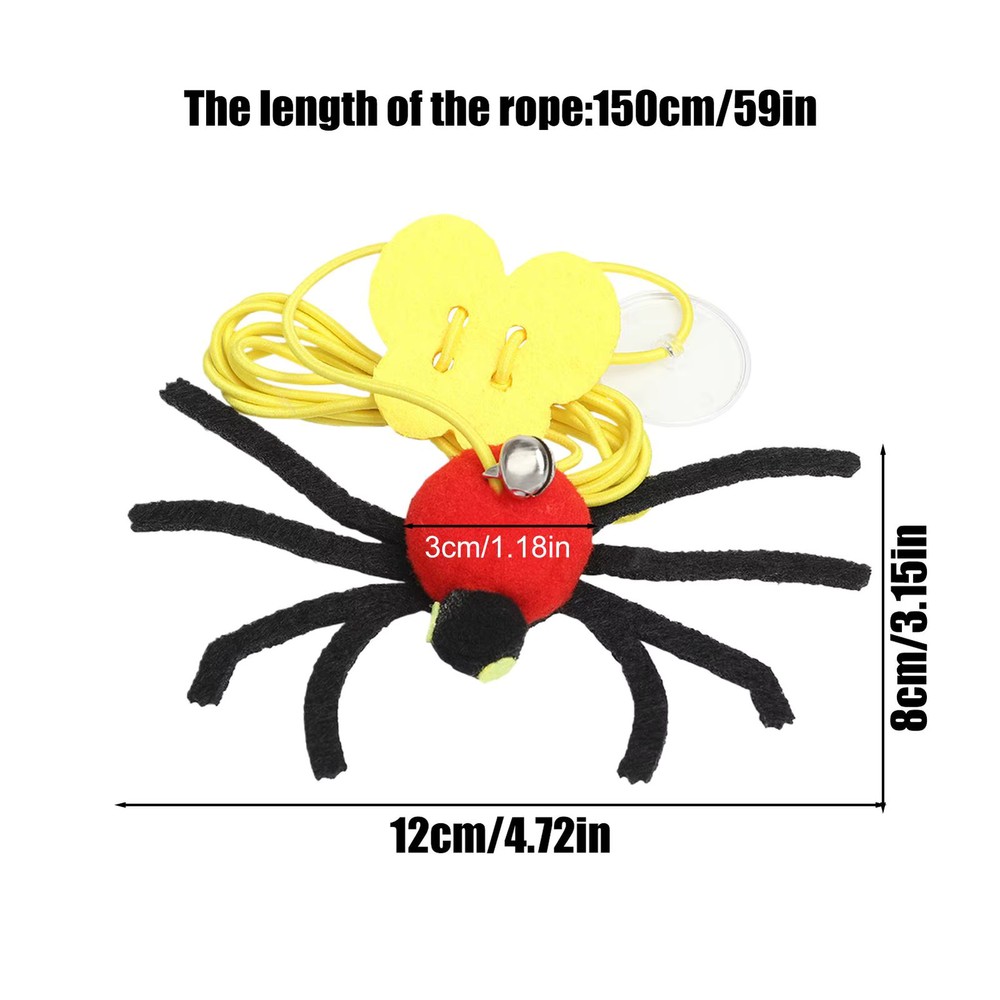 Interactive Cat Toy Door Frame Hangable Elastic String Spider Game Kitten Pet