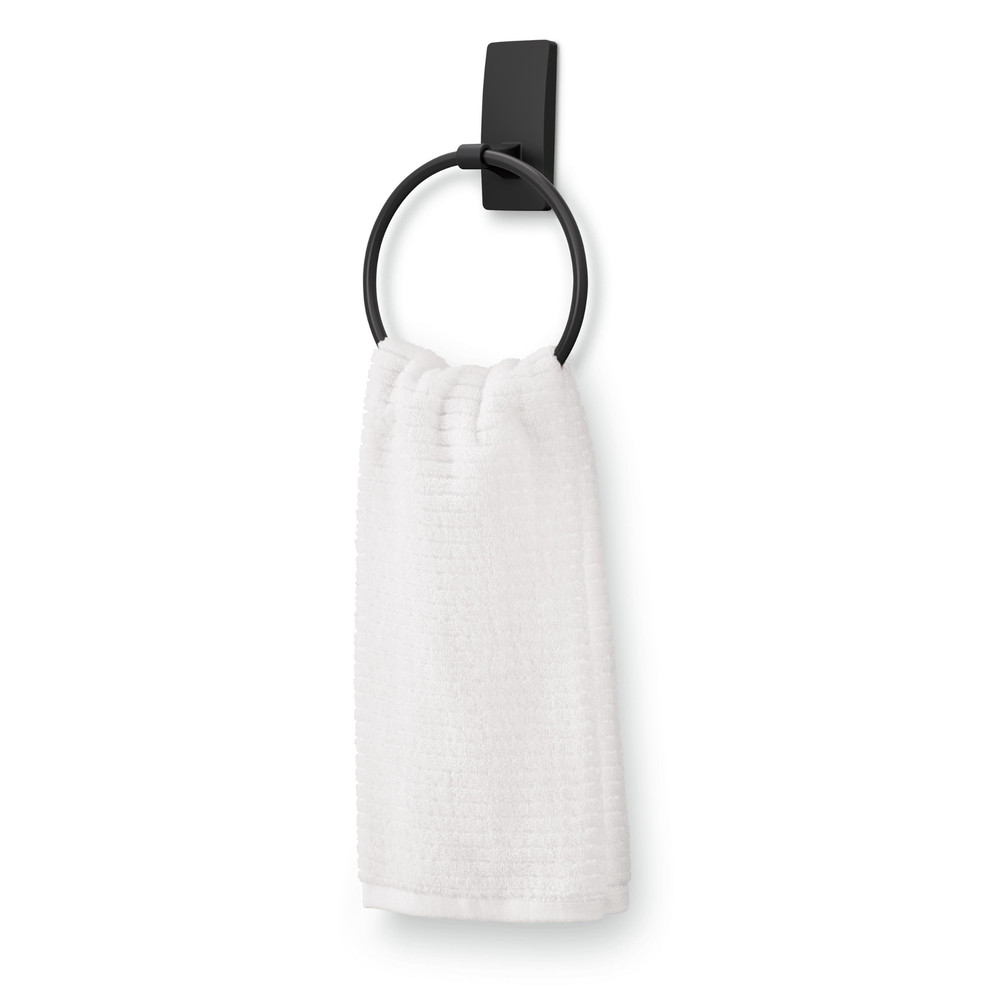 Command Towel Ring [Removable]: 1 ring (Matte Black)