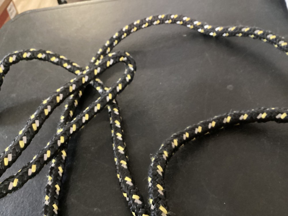 8' Long Black and White Rope