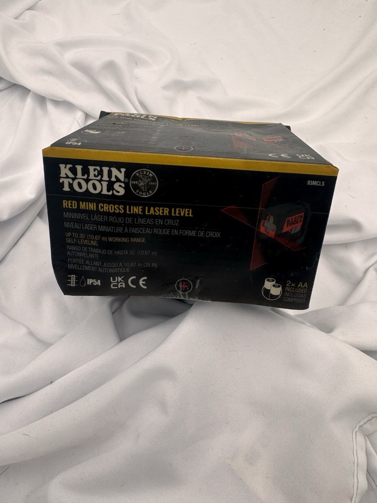 KLEIN TOOLS [93MCLS] MINI RED CROSS LINE LASER LEVEL - [NO BRACKET]