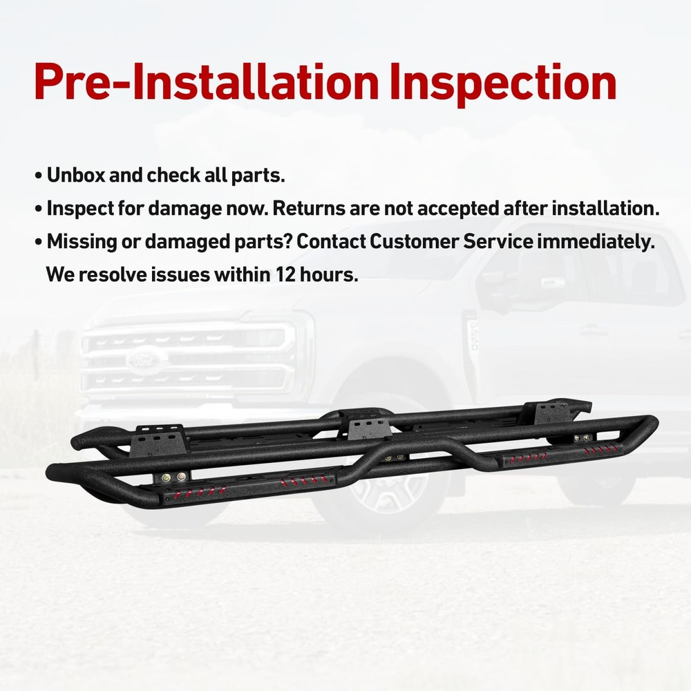 Side Step Bars for 2019-2024 Dodge Ram 1500 Crew Cab