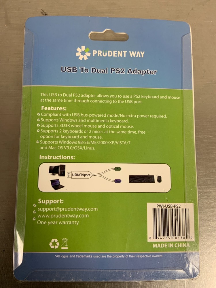 NEW USB TO PS/2 ADAPTER
