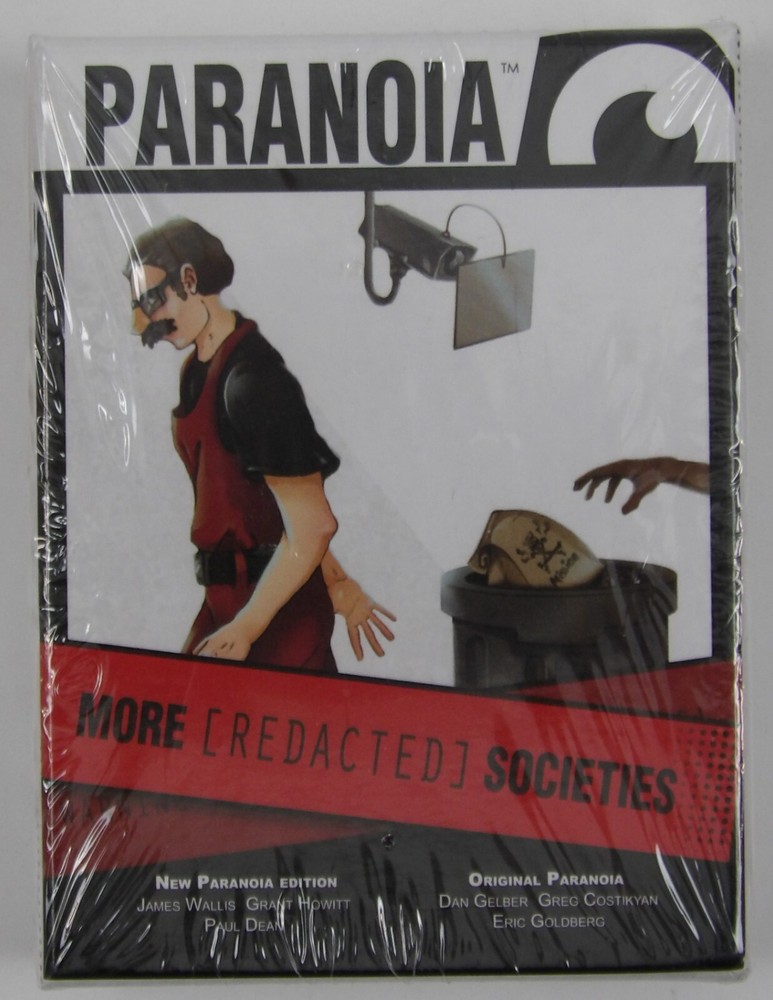 Paranoia More Redacted Societies NEW SEALED RPG Card Accessory - Mongoose 2017