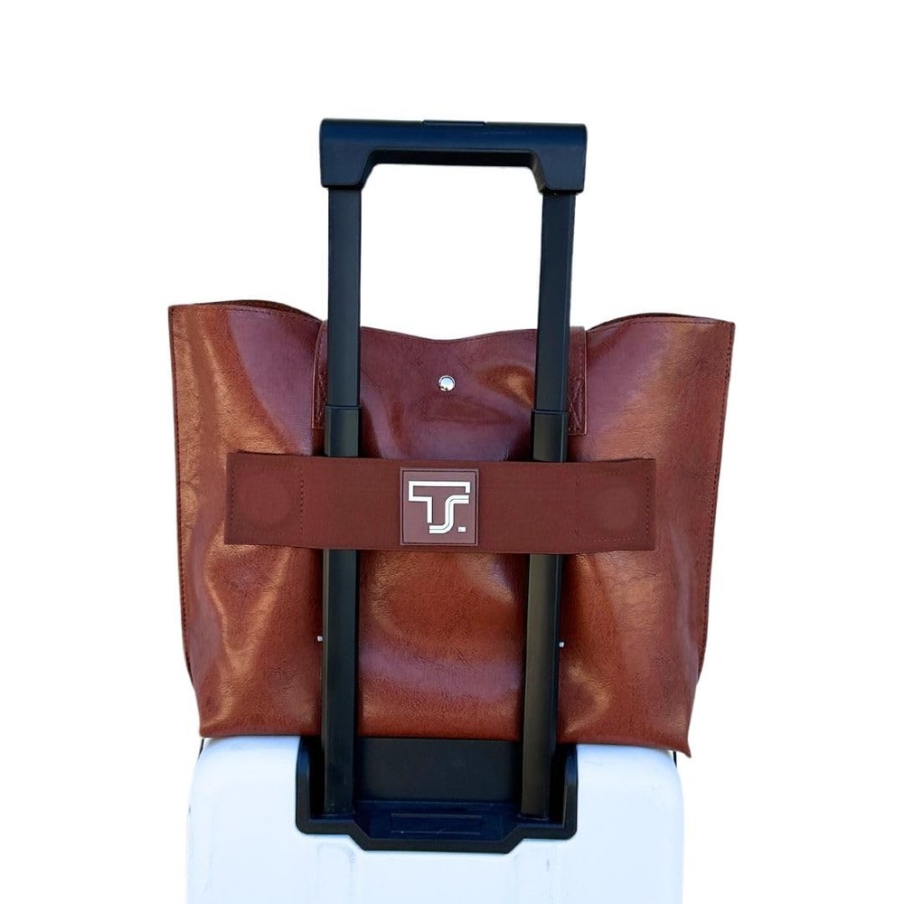 Trolley Strap Carryon Luggage Strap Over Suitcase Handle for Attaching Carryon