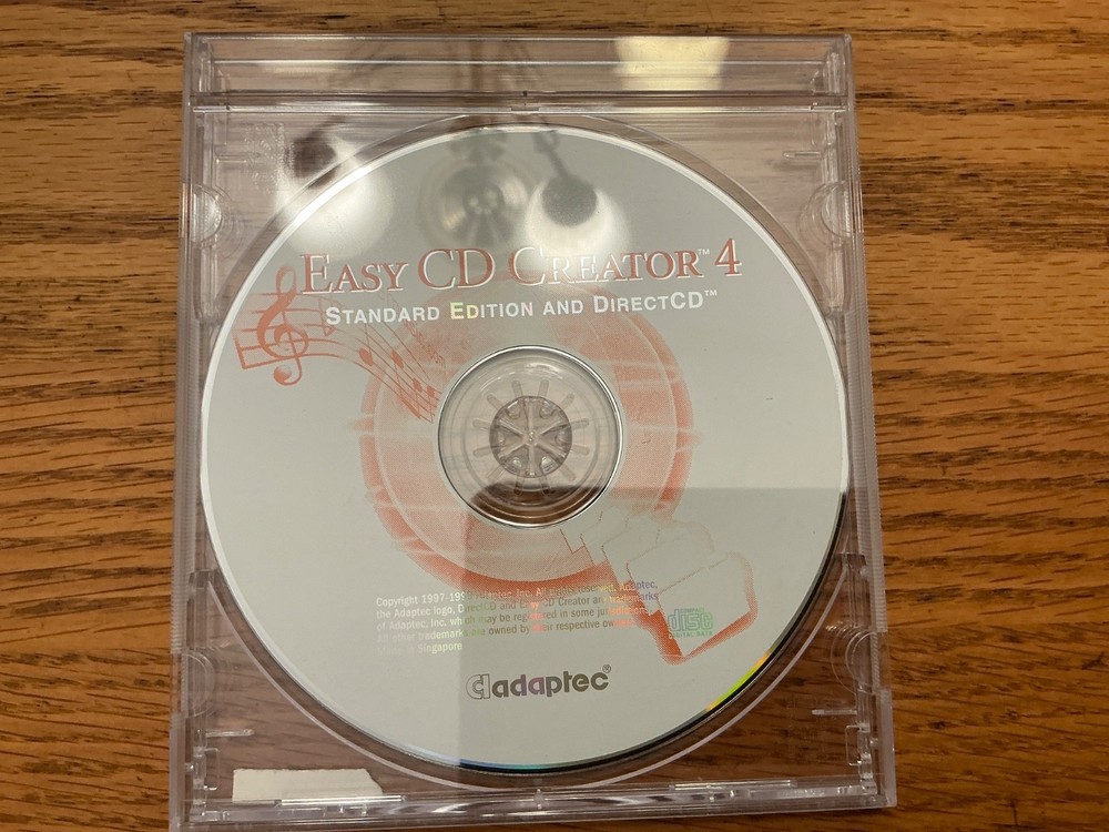 ADAPTEC EASY CD CREATOR 4 STANDARD EDITION AND DIRECTCD